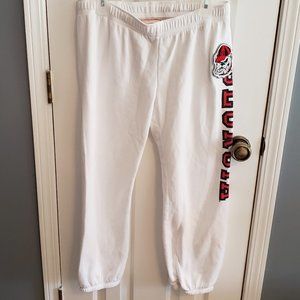 PINK GA Bulldogs capri sweatpants